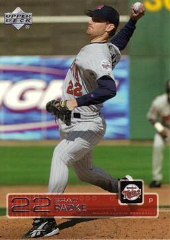 #354 Brad Radke - Minnesota Twins - 2003 Upper Deck Baseball