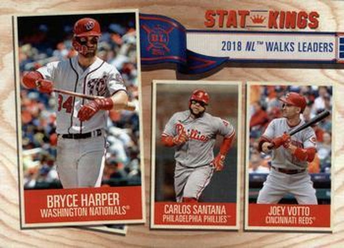 #354 Bryce Harper / Carlos Santana / Joey Votto - Washington Nationals / Philadelphia Phillies / Cincinnati Reds - 2019 Topps Big League Baseball