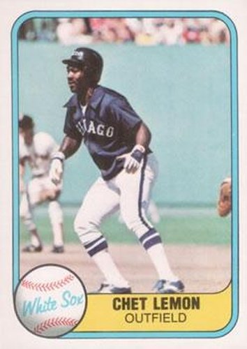 #354 Chet Lemon - Chicago White Sox - 1981 Fleer Baseball