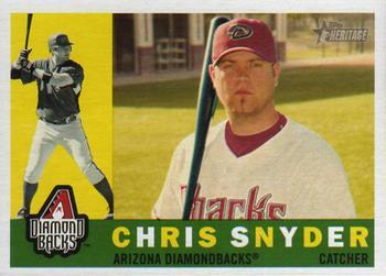 #354 Chris Snyder - Arizona Diamondbacks - 2009 Topps Heritage Baseball