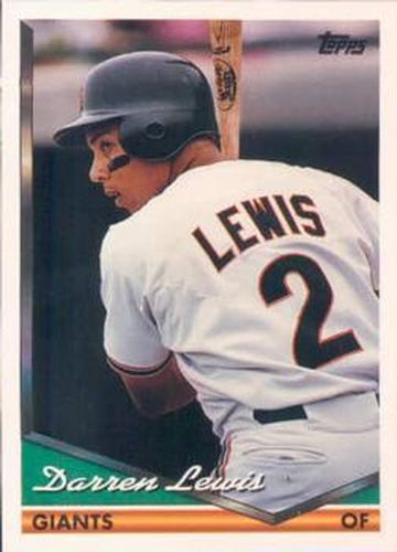 #354 Darren Lewis - San Francisco Giants - 1994 Topps Baseball