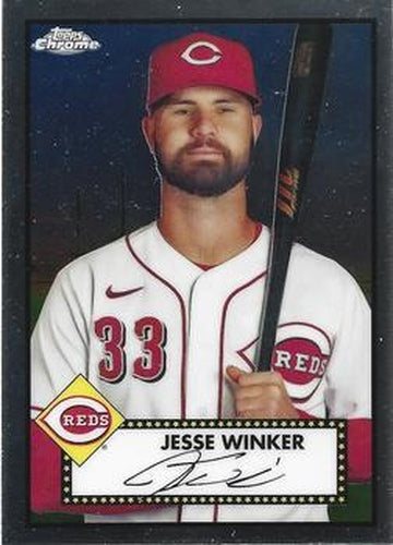 #354 Jesse Winker - Cincinnati Reds - 2021 Topps Chrome Platinum Anniversary Baseball