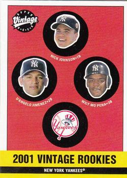 #354 Nick Johnson / D'Angelo Jimenez / Wily Mo Pena - New York Yankees - 2001 Upper Deck Vintage Baseball