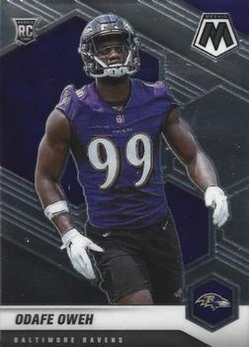 #354 Odafe Oweh - Baltimore Ravens - 2021 Panini Mosaic Football