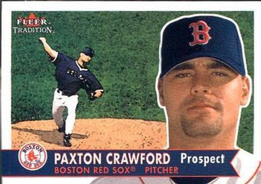 #354 Paxton Crawford - Boston Red Sox - 2001 Fleer Tradition Baseball