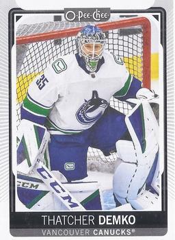 #354 Thatcher Demko - Vancouver Canucks - 2021-22 O-Pee-Chee Hockey