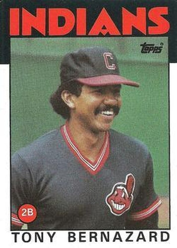 #354 Tony Bernazard - Cleveland Indians - 1986 Topps Baseball