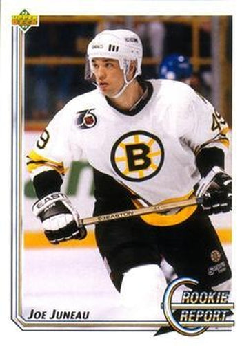 #354 Joe Juneau - Boston Bruins - 1992-93 Upper Deck Hockey