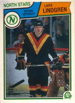 #354 Lars Lindgren - Minnesota North Stars - 1983-84 O-Pee-Chee Hockey