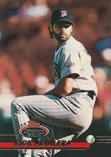 #354 Rick Aguilera - Minnesota Twins - 1993 Stadium Club Baseball