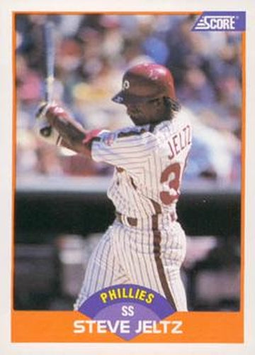 #355 Steve Jeltz - Philadelphia Phillies - 1989 Score Baseball
