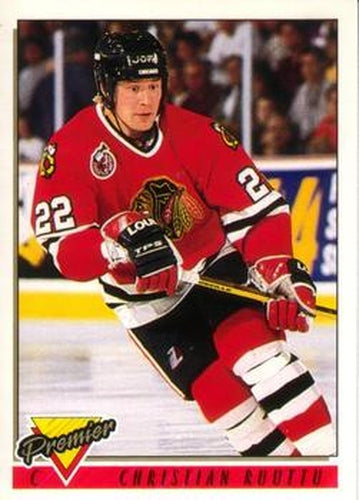 #355 Christian Ruuttu - Chicago Blackhawks - 1993-94 O-Pee-Chee Premier Hockey