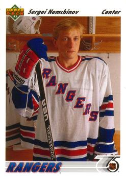 #355 Sergei Nemchinov - New York Rangers - 1991-92 Upper Deck Hockey