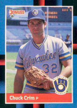 #355 Chuck Crim - Milwaukee Brewers - 1988 Donruss Baseball