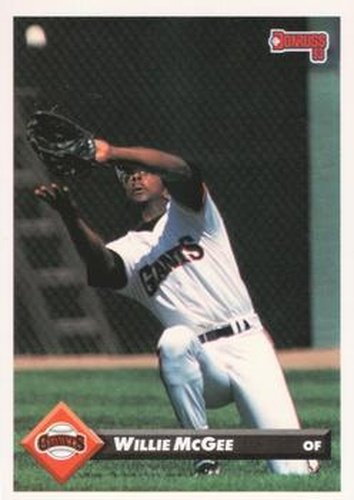 #355 Willie McGee - San Francisco Giants - 1993 Donruss Baseball