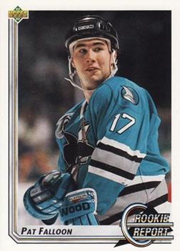 #355 Pat Falloon - San Jose Sharks - 1992-93 Upper Deck Hockey