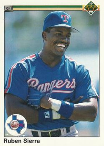 #355 Ruben Sierra - Texas Rangers - 1990 Upper Deck Baseball