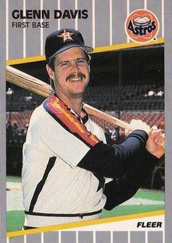 #355 Glenn Davis - Houston Astros - 1989 Fleer Baseball