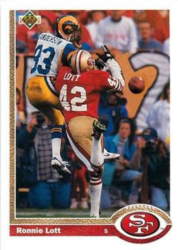 #355 Ronnie Lott - San Francisco 49ers - 1991 Upper Deck Football