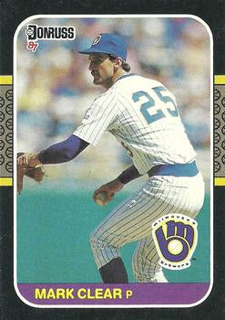 #355 Mark Clear - Milwaukee Brewers - 1987 Donruss Baseball