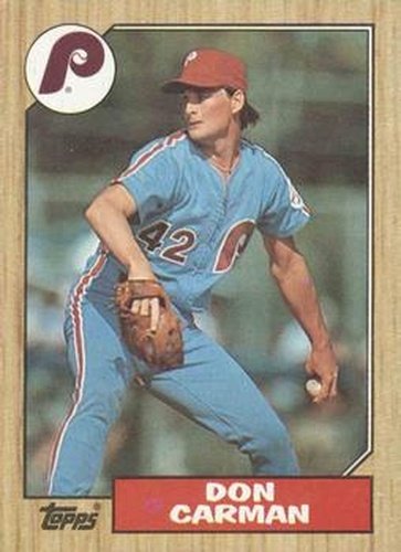 #355 Don Carman - Philadelphia Phillies - 1987 Topps Baseball