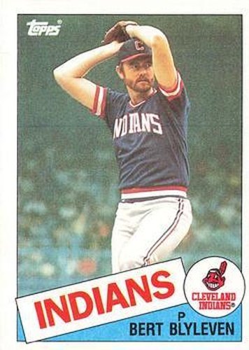 #355 Bert Blyleven - Cleveland Indians - 1985 Topps Baseball