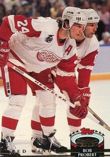#355 Bob Probert - Detroit Red Wings - 1992-93 Stadium Club Hockey