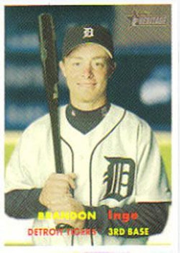 #355 Brandon Inge - Detroit Tigers - 2006 Topps Heritage Baseball