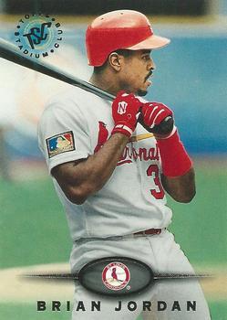 #355 Brian Jordan - St. Louis Cardinals - 1995 Stadium Club Baseball