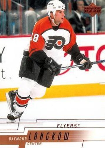 #355 Daymond Langkow - Philadelphia Flyers - 2000-01 Upper Deck Hockey