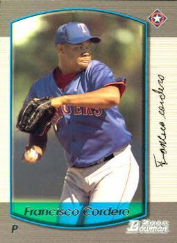 #355 Francisco Cordero - Texas Rangers - 2000 Bowman Baseball
