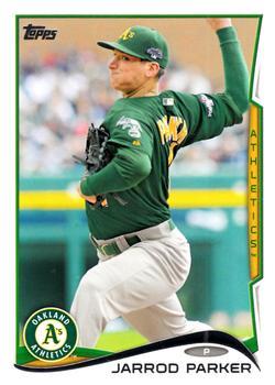 #355 Jarrod Parker - Oakland Athletics - 2014 Topps Baseball