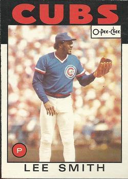 #355 Lee Smith - Chicago Cubs - 1986 O-Pee-Chee Baseball