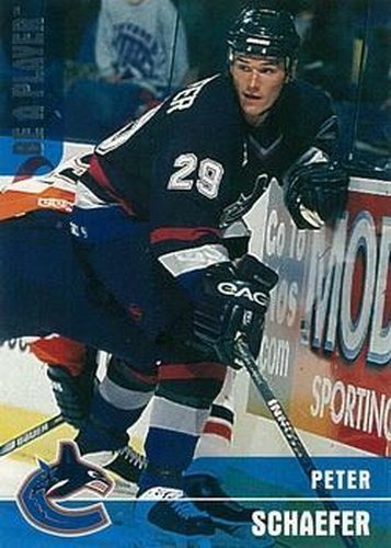 #355 Peter Schaefer - Vancouver Canucks - 1999-00 Be a Player Memorabilia Hockey
