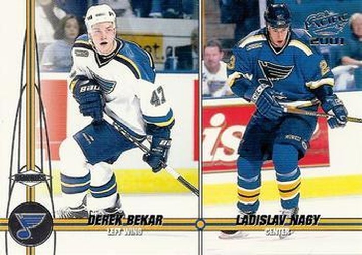 #355 Derek Bekar / Ladislav Nagy - St. Louis Blues - 2000-01 Pacific Hockey
