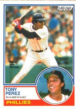 #355 Tony Perez - Philadelphia Phillies - 1983 O-Pee-Chee Baseball