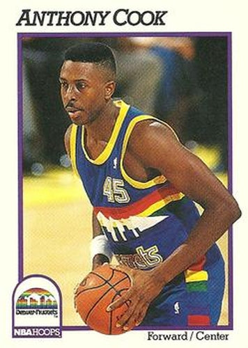#355 Anthony Cook - Denver Nuggets - 1991-92 Hoops Basketball