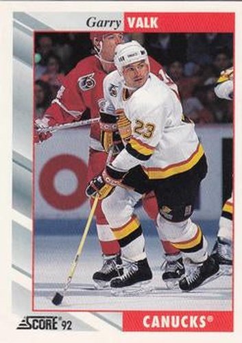 #355 Garry Valk - Vancouver Canucks - 1992-93 Score USA Hockey