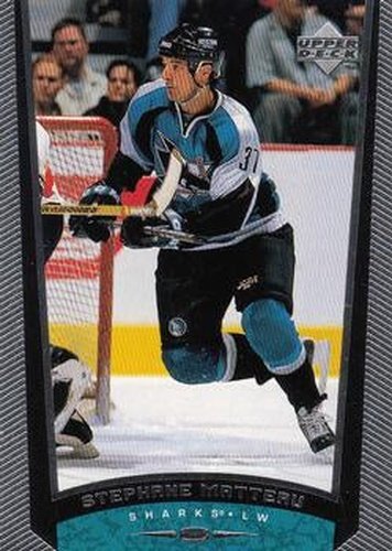 #355 Stephane Matteau - San Jose Sharks - 1998-99 Upper Deck Hockey