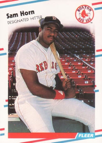#355 Sam Horn - Boston Red Sox - 1988 Fleer Baseball