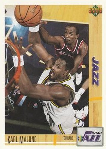 #355 Karl Malone - Utah Jazz - 1991-92 Upper Deck Basketball