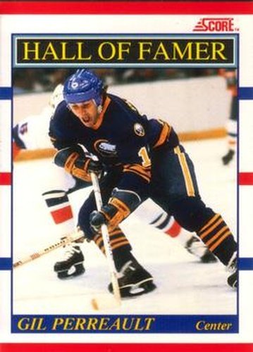 #355 Gilbert Perreault - Buffalo Sabres - 1990-91 Score Canadian Hockey