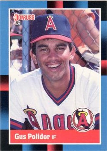 #356 Gus Polidor - California Angels - 1988 Donruss Baseball