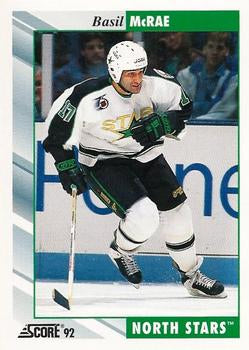 #356 Basil McRae - Minnesota North Stars - 1992-93 Score USA Hockey