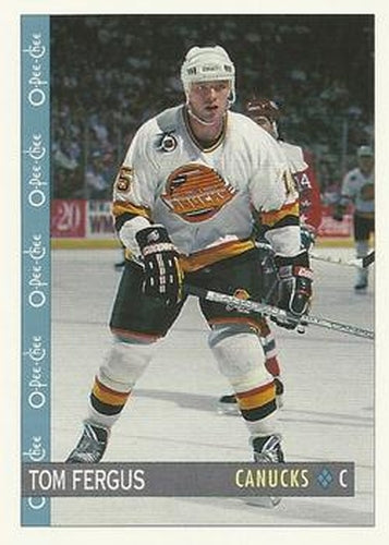 #356 Tom Fergus - Vancouver Canucks - 1992-93 O-Pee-Chee Hockey