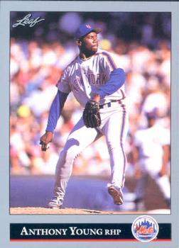 #356 Anthony Young - New York Mets - 1992 Leaf Baseball