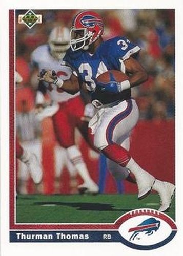 #356 Thurman Thomas - Buffalo Bills - 1991 Upper Deck Football