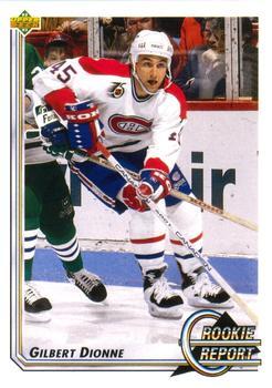 #356 Gilbert Dionne - Montreal Canadiens - 1992-93 Upper Deck Hockey