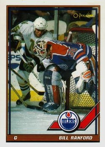 #356 Bill Ranford - Edmonton Oilers - 1991-92 O-Pee-Chee Hockey