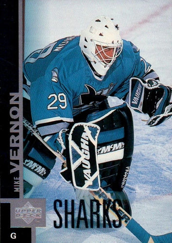 #356 Mike Vernon - San Jose Sharks - 1997-98 Upper Deck Hockey